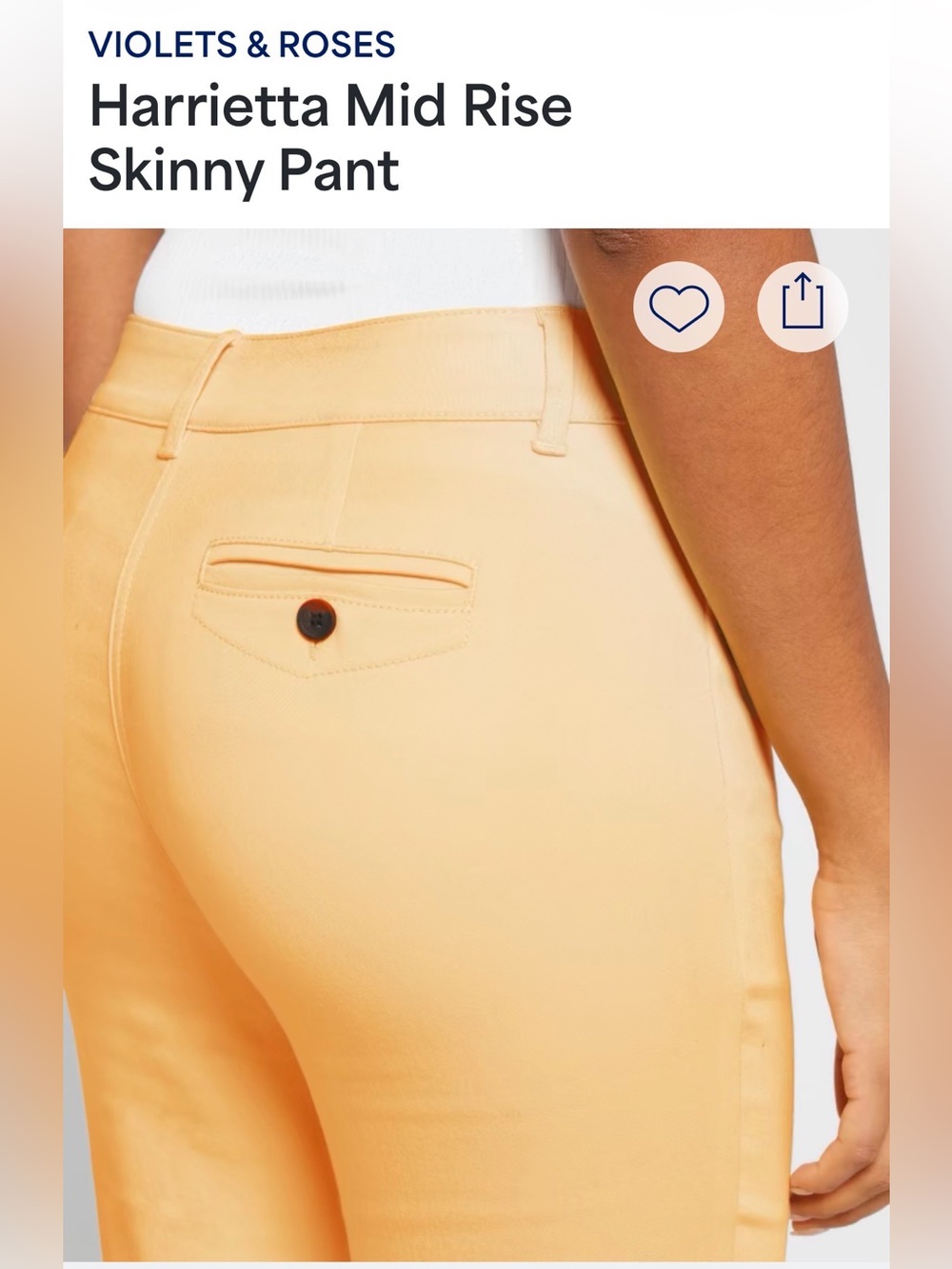 Harrietta Mid Rise Skinny Pant - Picture 2 of 3